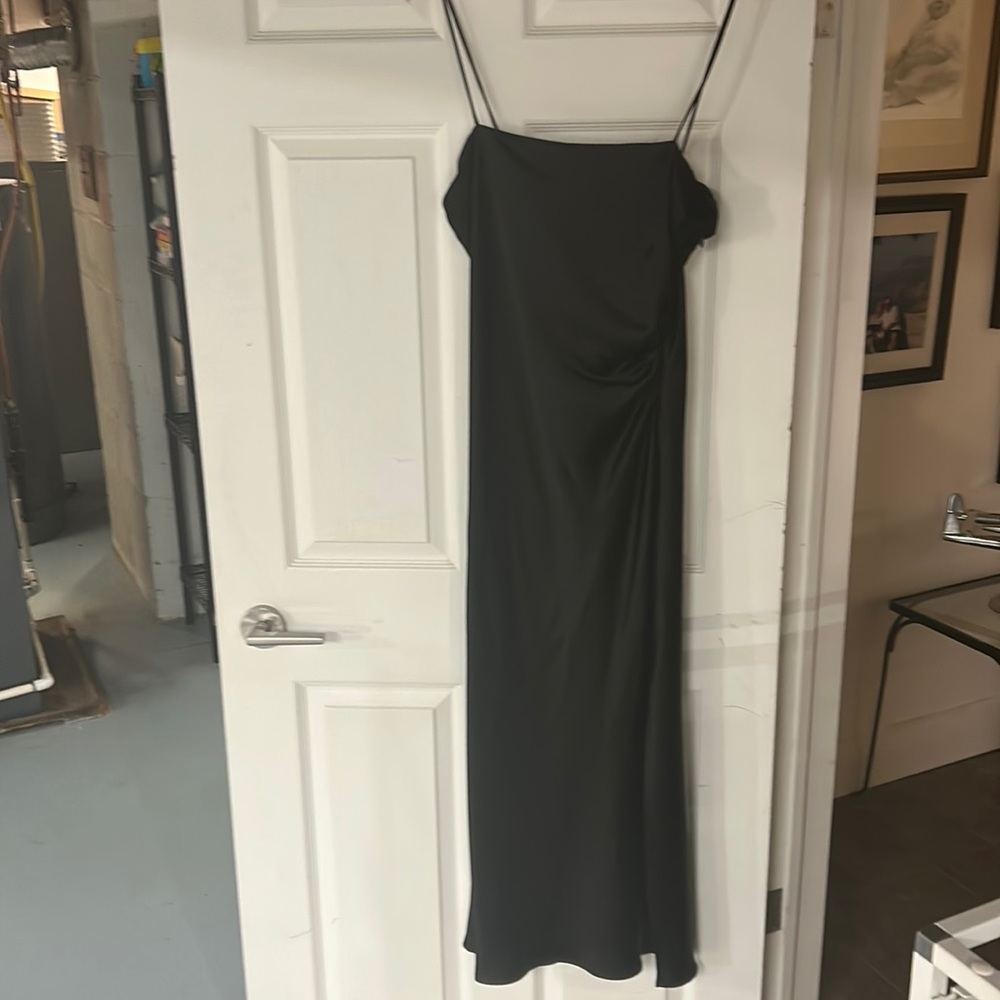 ZARA black slip dress. US large.
